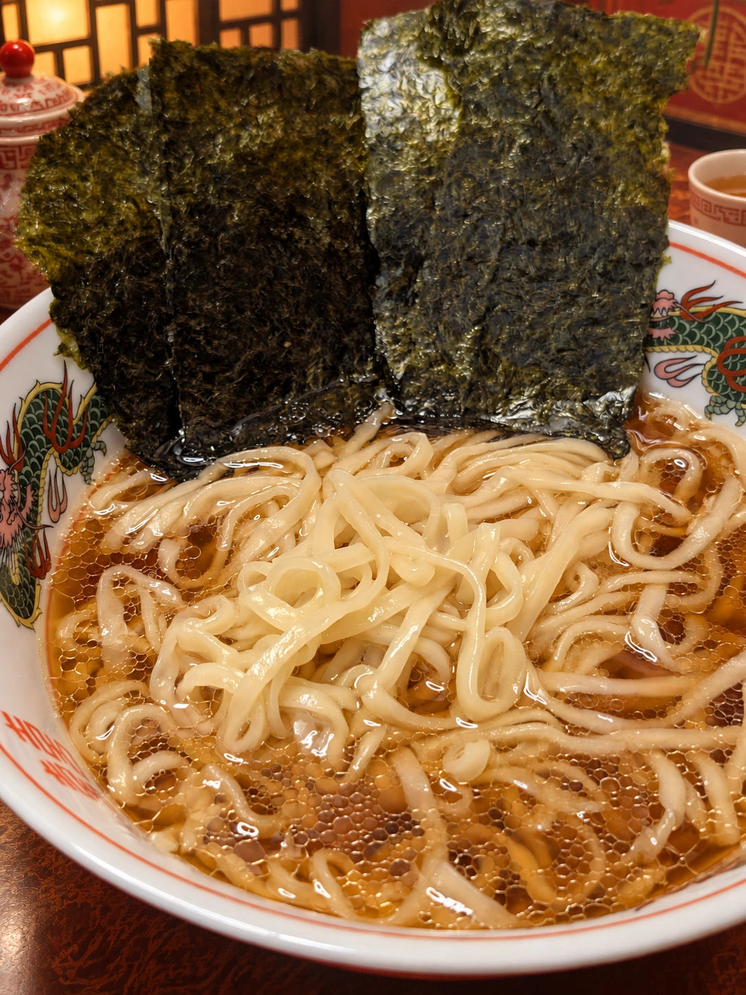 海苔だけを添えた生ラーメン