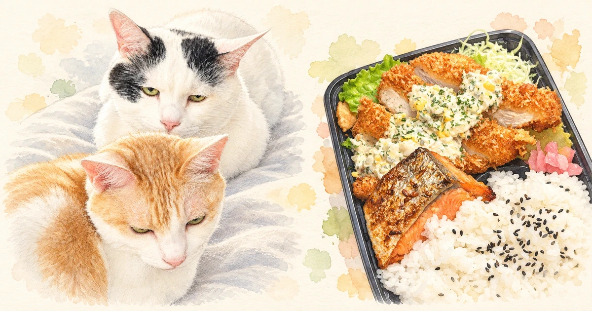 Featured image of post 【10月02日の写真日記】眠そうな猫たちと魚弁当、ビジネス口座の開設