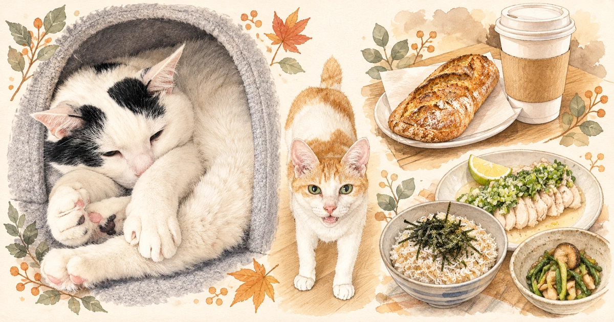 Featured image of post 【10月05日の写真日記】猫たちの朝と定期通院、食事と運動の見直し