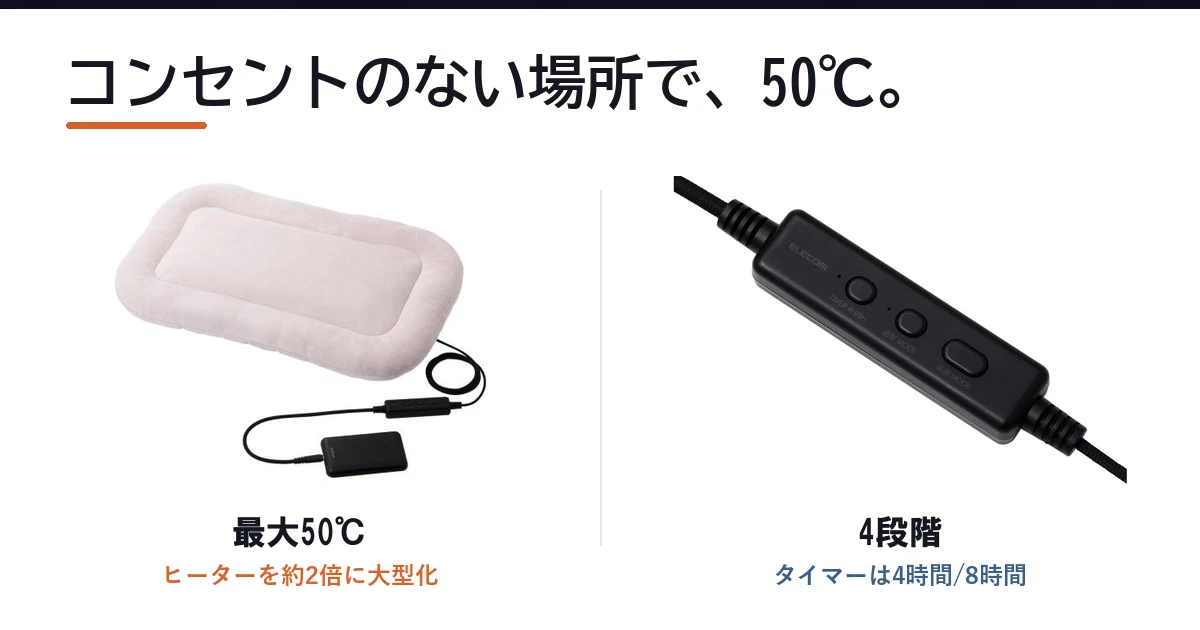 Featured image of post エレコムのペット用ヒーティングマットに上位モデル、ヒーター2倍で最大50℃に対応